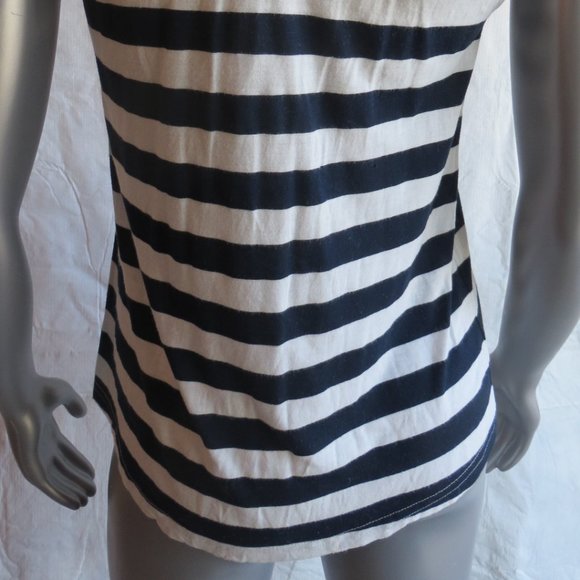 XXI White & Blue Striped Tank Top - Picture 7 of 7
